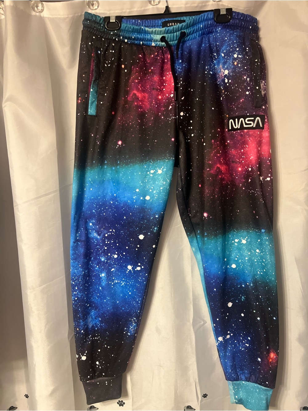 🌜💫3/$40 ⭐️Urban Heritage Galaxy Print Blue & Pink Jogger Pants XL